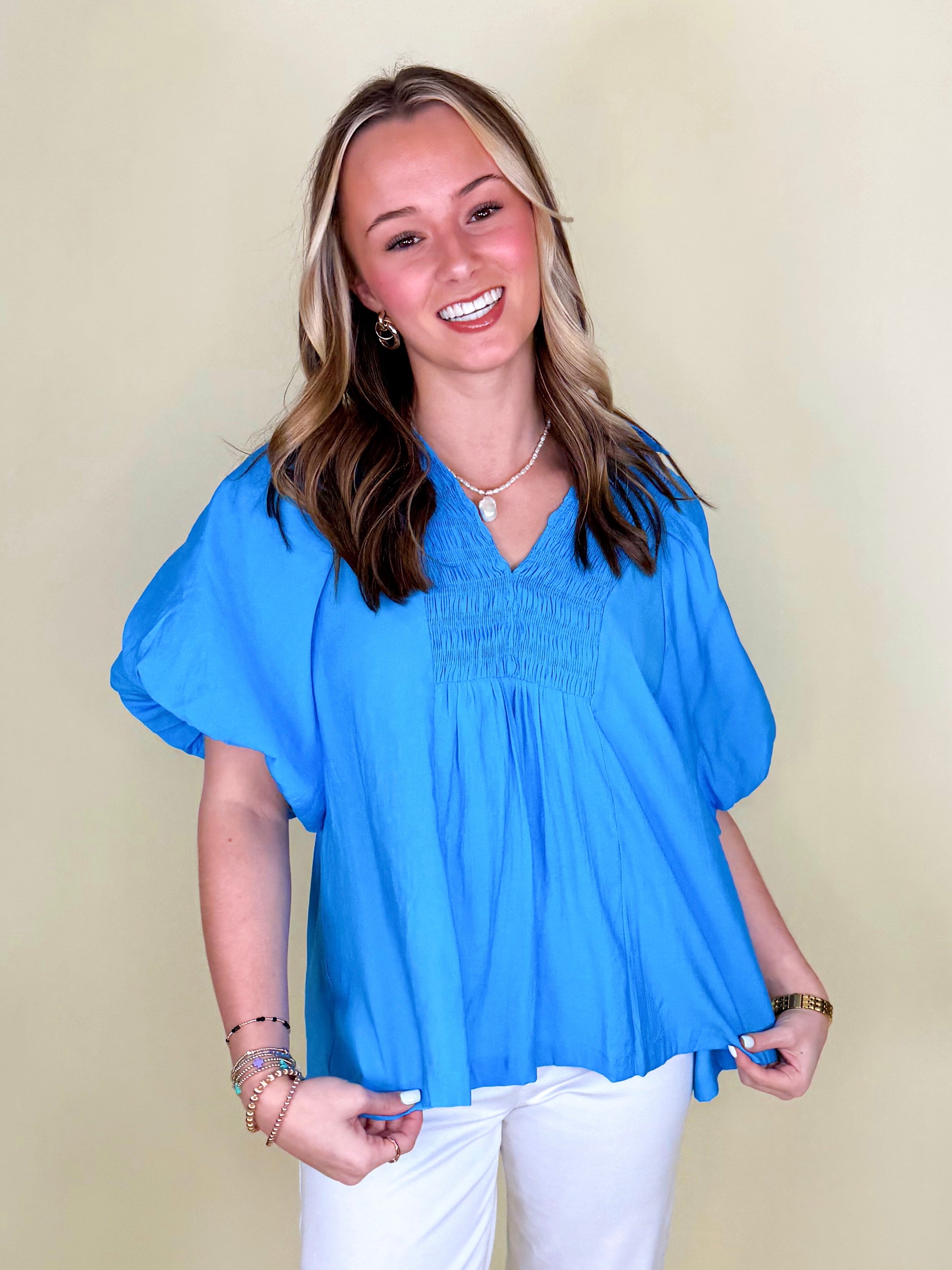 The Bella Blouse-Short Sleeves-Umgee-The Village Shoppe, Women’s Fashion Boutique, Shop Online and In Store - Located in Muscle Shoals, AL.