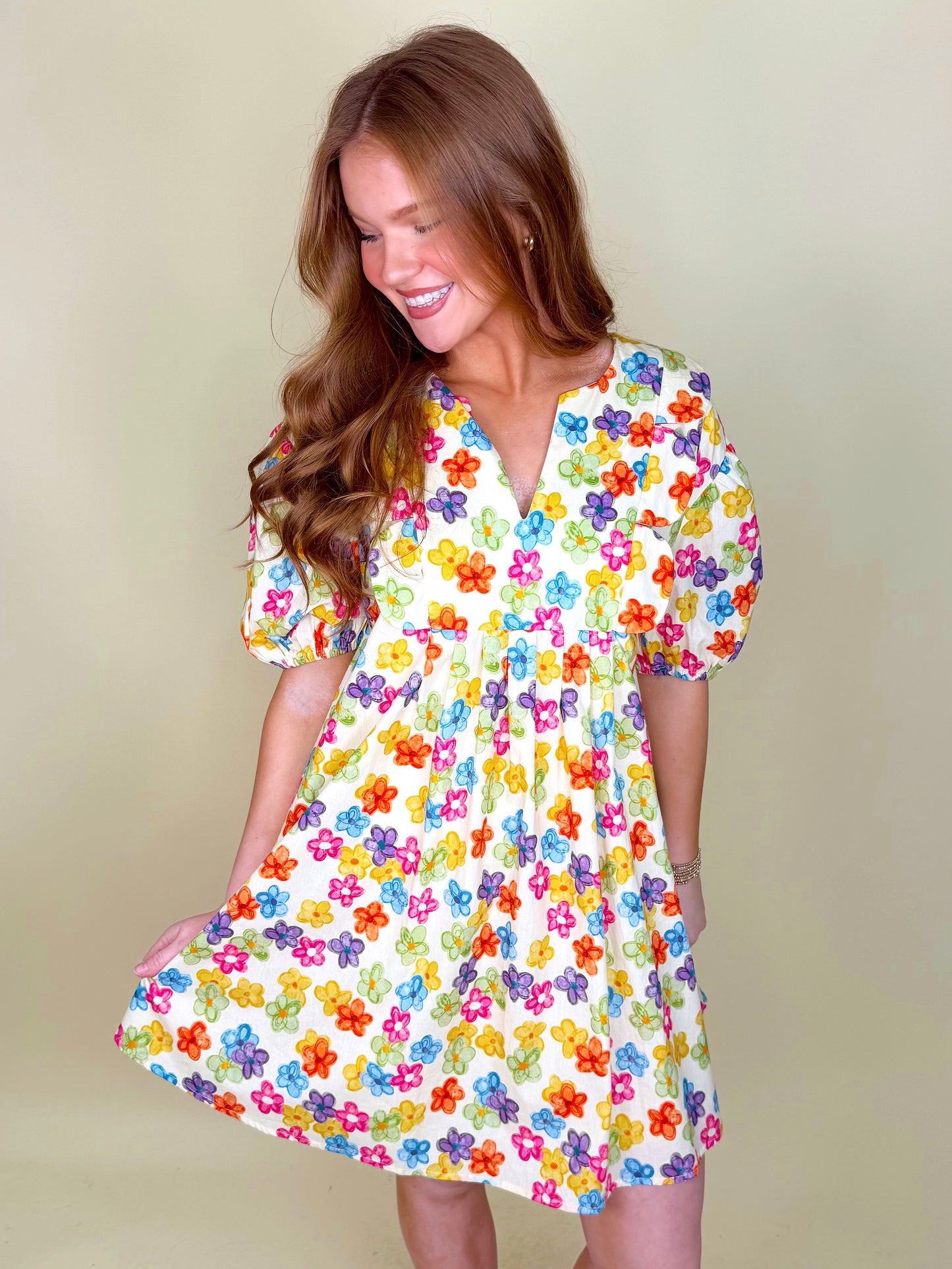 Fresh as a Floral Dress-Mini Dress-Entro-The Village Shoppe, Women’s Fashion Boutique, Shop Online and In Store - Located in Muscle Shoals, AL.