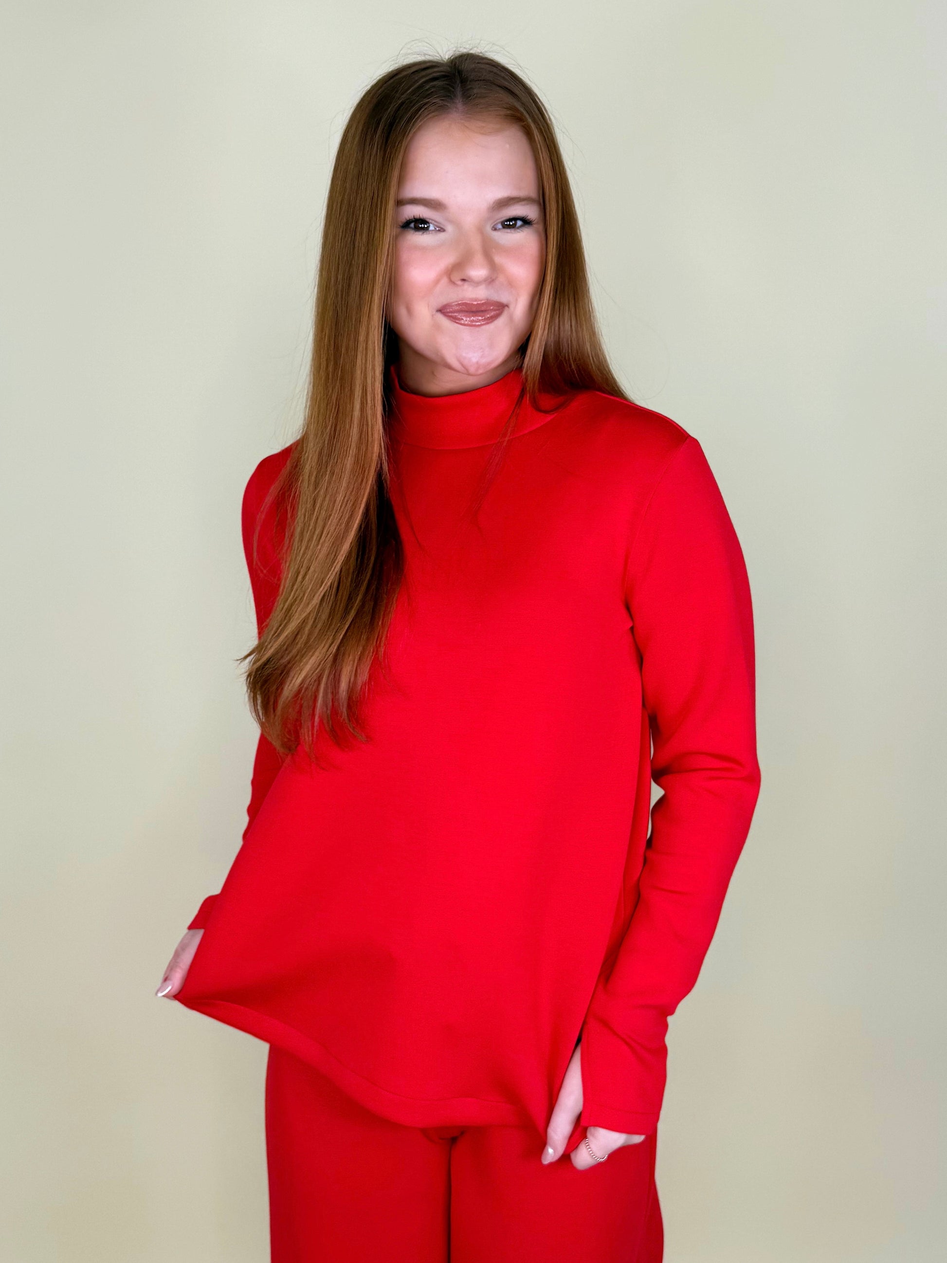 AirEssentials Mock Neck Pullover | Spanx-Pullover-SPANX-The Village Shoppe, Women’s Fashion Boutique, Shop Online and In Store - Located in Muscle Shoals, AL.