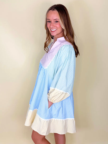 Color Me Pastel Dress-Mini Dress-Entro-The Village Shoppe, Women’s Fashion Boutique, Shop Online and In Store - Located in Muscle Shoals, AL.