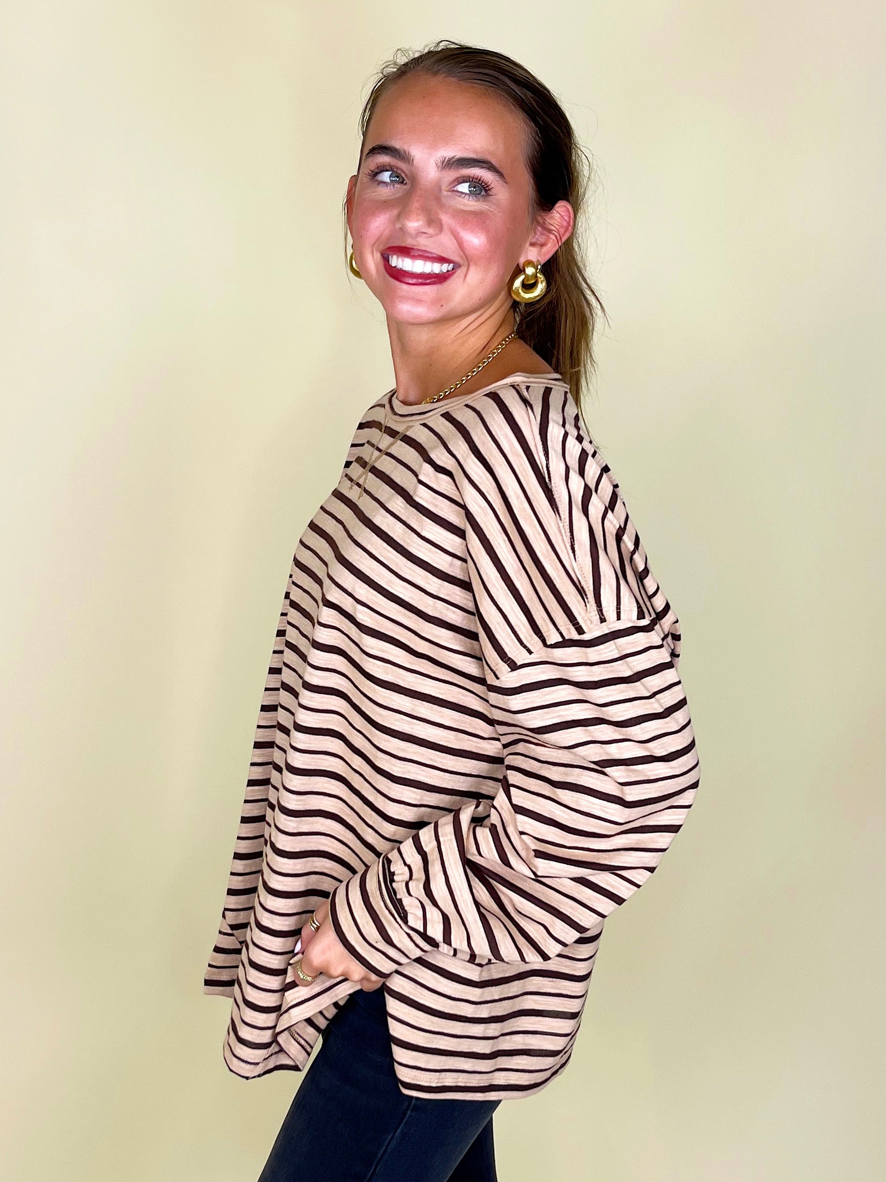 The McKenna Top-Long Sleeves-Sewn and Seen-The Village Shoppe, Women’s Fashion Boutique, Shop Online and In Store - Located in Muscle Shoals, AL.