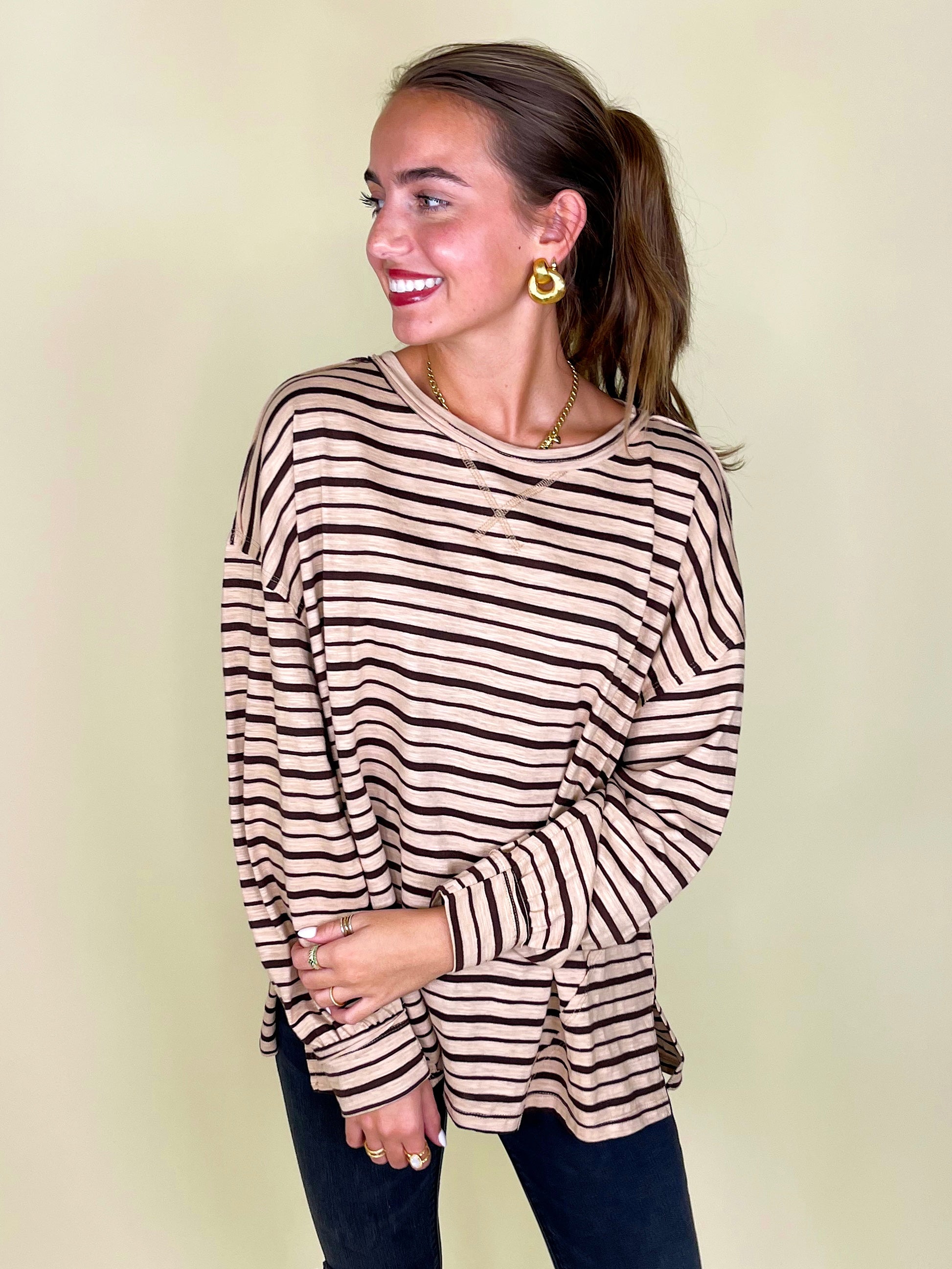 The McKenna Top-Long Sleeves-Sewn and Seen-The Village Shoppe, Women’s Fashion Boutique, Shop Online and In Store - Located in Muscle Shoals, AL.