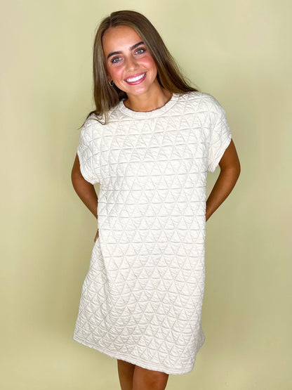 The Everleigh Quilted Dress-Mini Dress-Anniewear-The Village Shoppe, Women’s Fashion Boutique, Shop Online and In Store - Located in Muscle Shoals, AL.