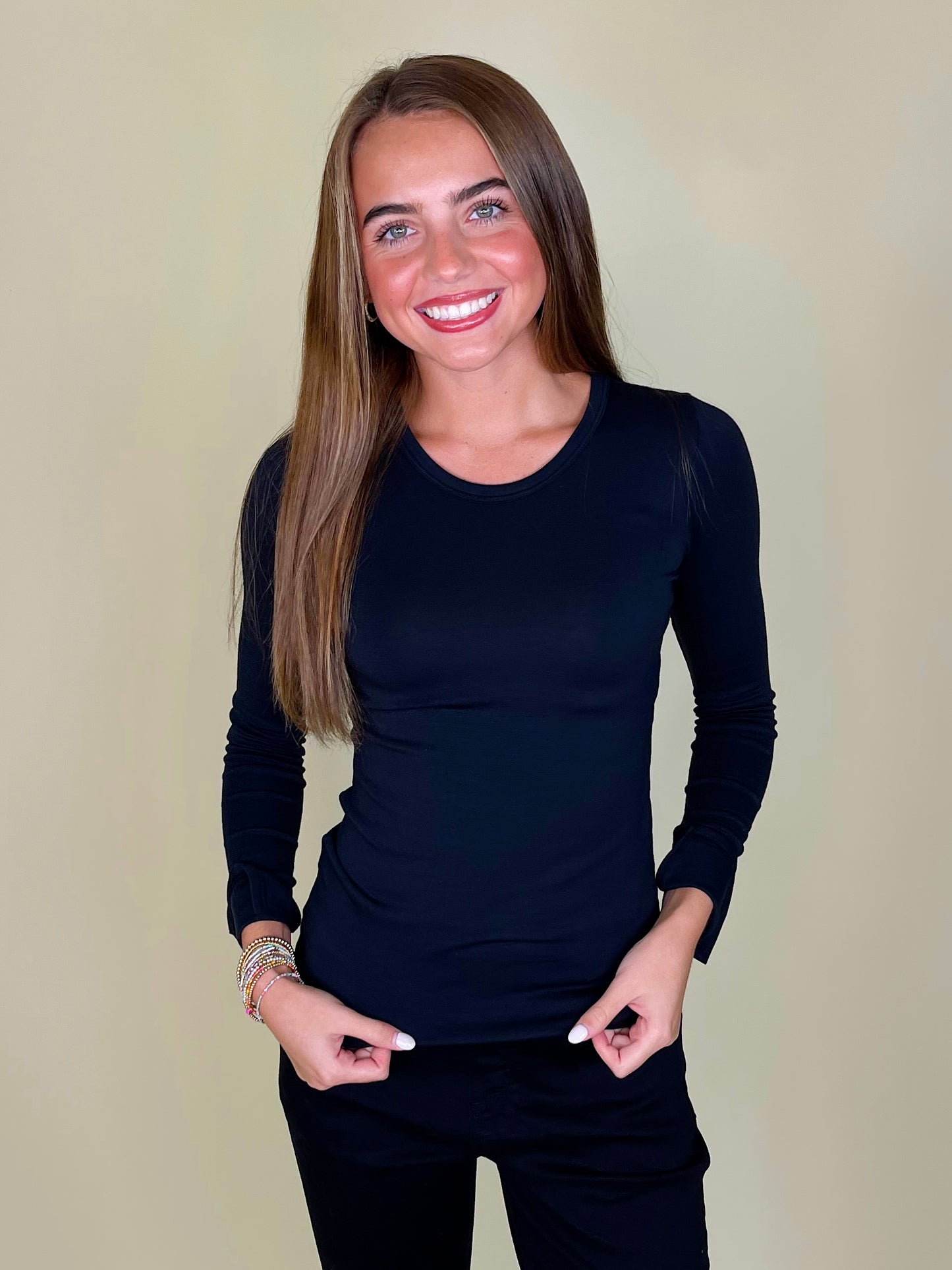 Better Base Long Sleeve Crew | Spanx-Long Sleeves-Spanx-The Village Shoppe, Women’s Fashion Boutique, Shop Online and In Store - Located in Muscle Shoals, AL.