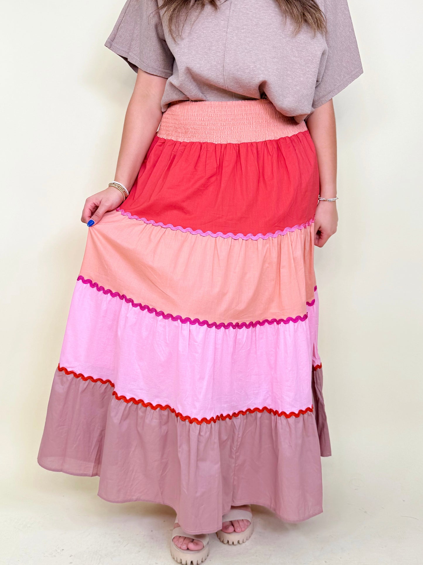 The Rose Maxi Skirt-Skirts-Easel-The Village Shoppe, Women’s Fashion Boutique, Shop Online and In Store - Located in Muscle Shoals, AL.