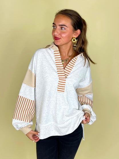 The Kendra Top-Long Sleeves-Entro-The Village Shoppe, Women’s Fashion Boutique, Shop Online and In Store - Located in Muscle Shoals, AL.