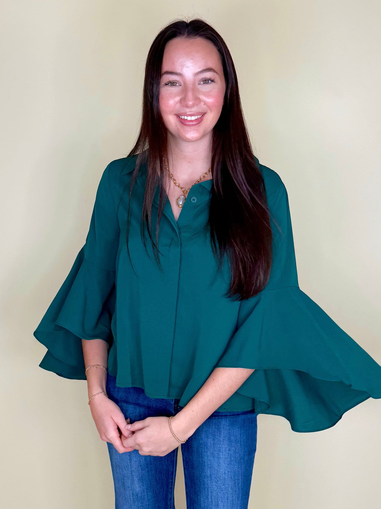 The Holland Blouse-Blouse-Entro-The Village Shoppe, Women’s Fashion Boutique, Shop Online and In Store - Located in Muscle Shoals, AL.