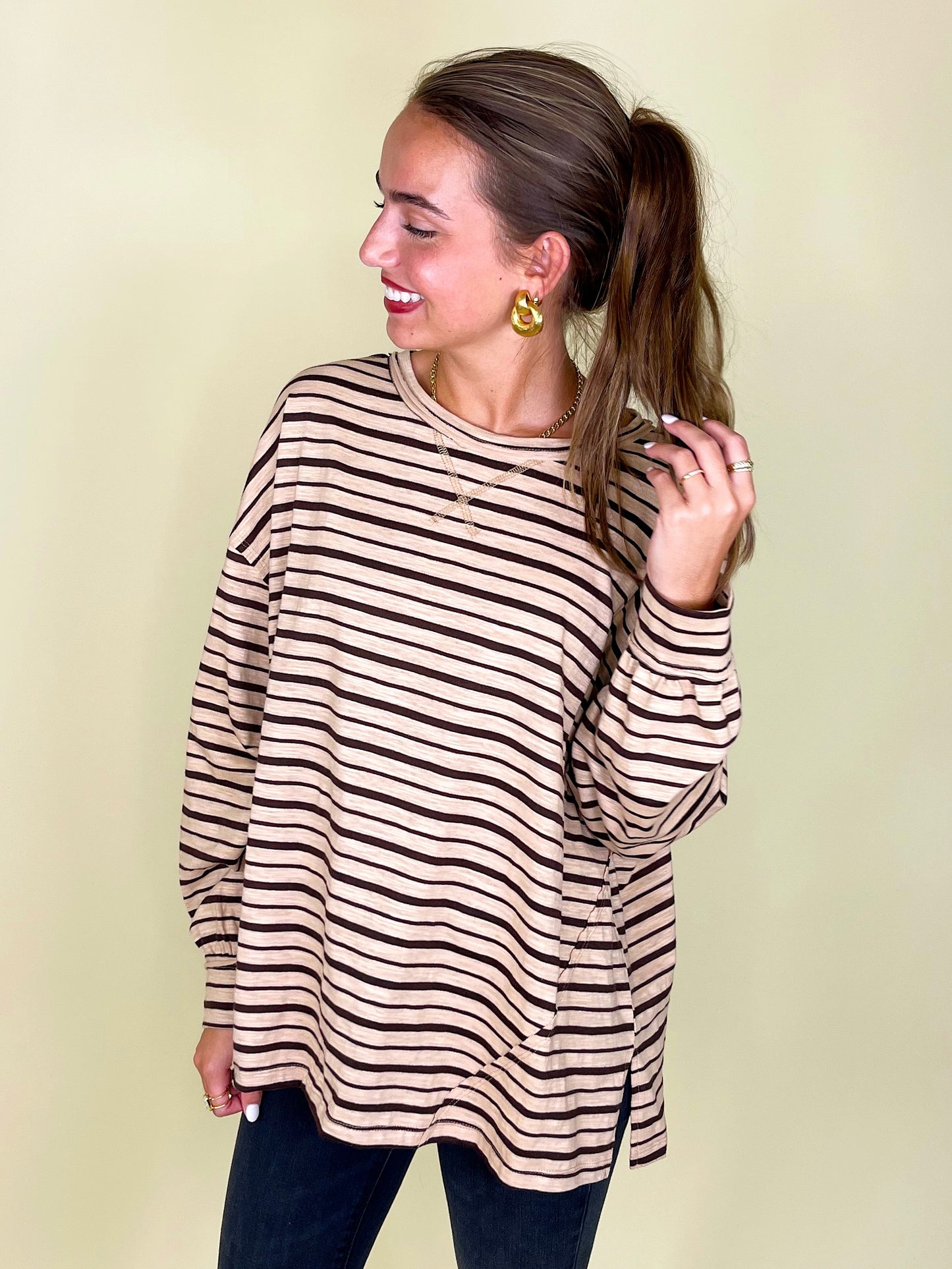 The McKenna Top-Long Sleeves-Sewn and Seen-The Village Shoppe, Women’s Fashion Boutique, Shop Online and In Store - Located in Muscle Shoals, AL.