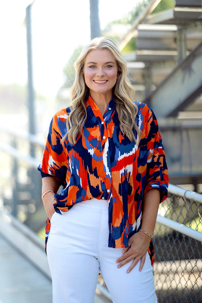 The Auburn Spirit Tunic Top-Tunic-Adrienne-The Village Shoppe, Women’s Fashion Boutique, Shop Online and In Store - Located in Muscle Shoals, AL.