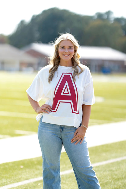 Meet Me at Bryant Denny Tee-Short Sleeves-Oddi-The Village Shoppe, Women’s Fashion Boutique, Shop Online and In Store - Located in Muscle Shoals, AL.