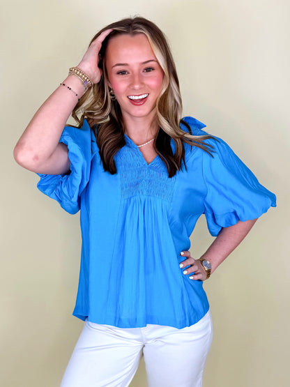 The Bella Blouse-Short Sleeves-Umgee-The Village Shoppe, Women’s Fashion Boutique, Shop Online and In Store - Located in Muscle Shoals, AL.