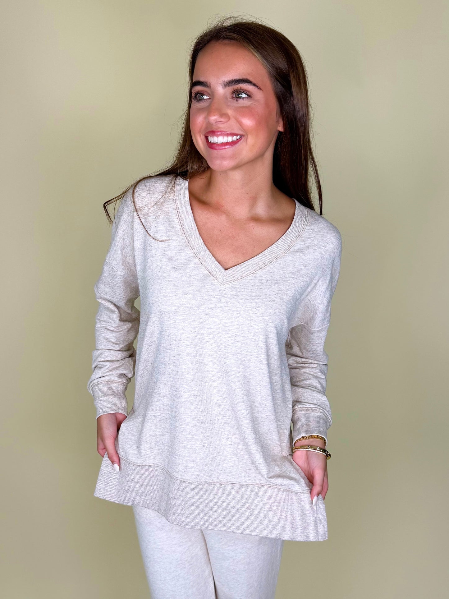 Modern V-Neck Weekender | Z Supply-Long Sleeves-Z Supply-The Village Shoppe, Women’s Fashion Boutique, Shop Online and In Store - Located in Muscle Shoals, AL.