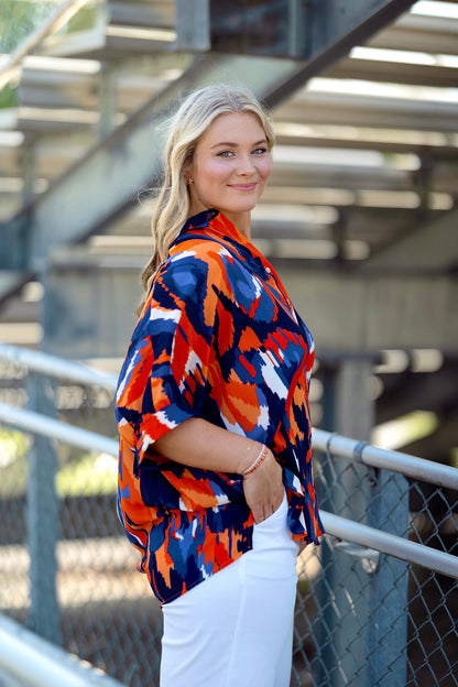 The Auburn Spirit Tunic Top-Tunic-Adrienne-The Village Shoppe, Women’s Fashion Boutique, Shop Online and In Store - Located in Muscle Shoals, AL.