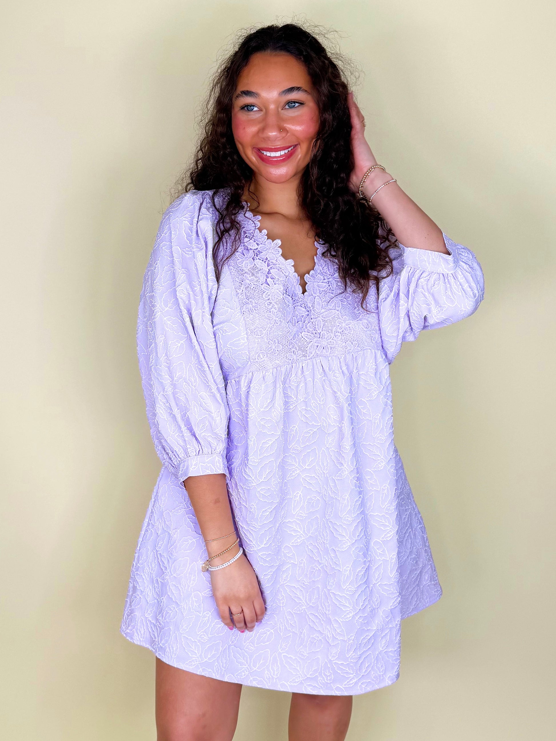 Lavender Haze Dress-Mini Dress-Entro-The Village Shoppe, Women’s Fashion Boutique, Shop Online and In Store - Located in Muscle Shoals, AL.