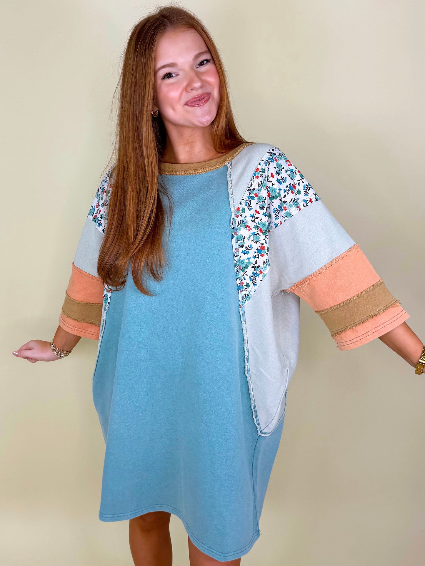 The Hendrix Dress-T-Shirt Dress-Easel-The Village Shoppe, Women’s Fashion Boutique, Shop Online and In Store - Located in Muscle Shoals, AL.