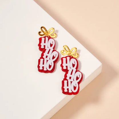 Ho Ho Ho-liday Earrings-Earrings-Lilla Haven-The Village Shoppe, Women’s Fashion Boutique, Shop Online and In Store - Located in Muscle Shoals, AL.