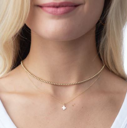 E Newton 15" Choker Classic Gold - 3mm-Necklaces-ENEWTON-The Village Shoppe, Women’s Fashion Boutique, Shop Online and In Store - Located in Muscle Shoals, AL.