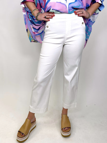 Spanx Twill Cropped Wide Leg Pant-Pull On Pant-Spanx-The Village Shoppe, Women’s Fashion Boutique, Shop Online and In Store - Located in Muscle Shoals, AL.